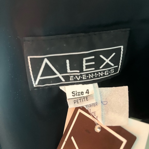 Vintage Alex Evenings sweetheart strapless dress with slit - Picture 13 of 14